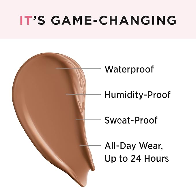 IT Cosmetics Makeup Set - Includes Supersize Bye Bye Under Eye Concealer (42.5 Deep) + Heavenly Luxe Complexion Perfection Concealer Brush (1 fl oz) - with Collagen, Hyaluronic Acid & Antioxidants-FemmiqueWomen