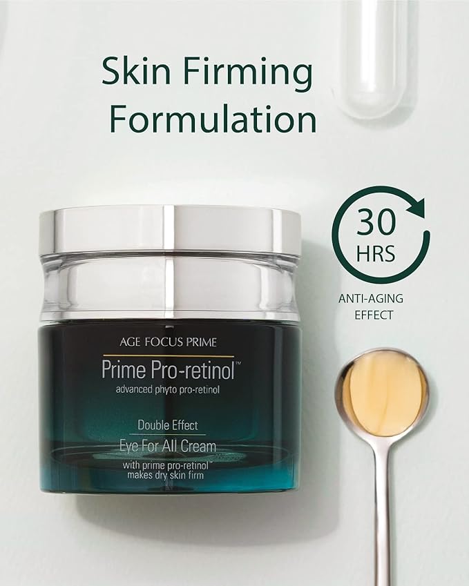 Isa Knox AGE FOCUS Prime Double Effect Eye For All Cream Set (3.4fl oz) - Korean Skincare Set, Lightweight Rich Eye Cream, Toner, Emulsion with Daytime Retinol,-FemmiqueWomen