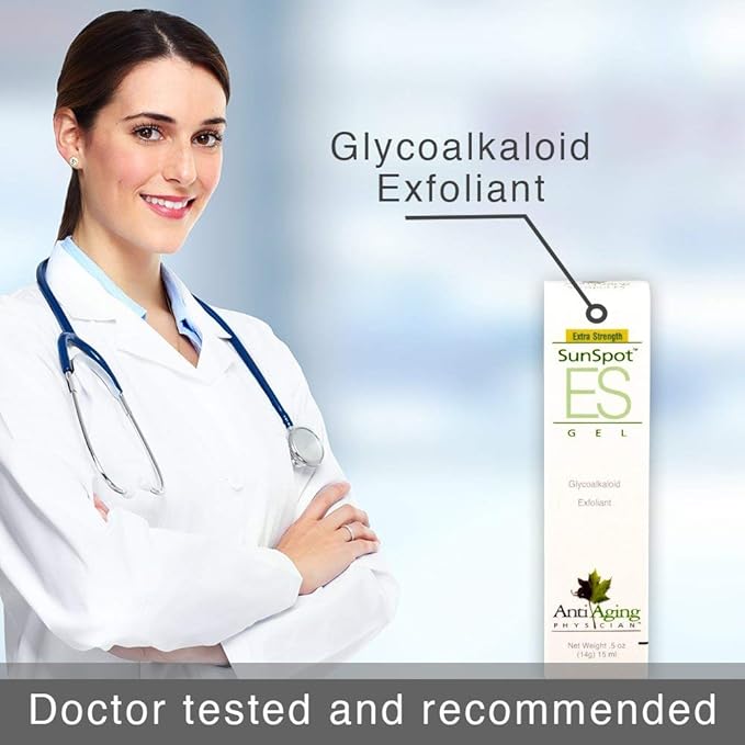 Lane Innovative - SunSpot ES, Natural Exfoliating Gel, Skin Rejuvenating Ingredients, Including Aloe Vera and Tea Tree Oil (0.5 Ounce, Pack of 2)-FemmiqueWomen