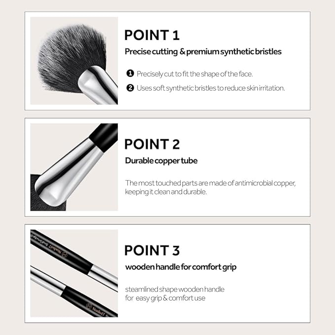 Eye Makeup Brush Set 5 Pcs | Small & Portable Eye Shadow Brushes | Korean Eye Makeup Brushes | Premium Synthetic Bristles for Professionals-FemmiqueWomen