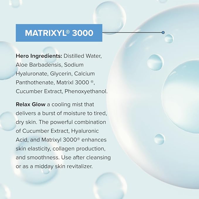 Cosmedica Skincare Refresh Glow Hydrating Peptide Spray with Matrixyl 3000, Cucumber Extract & Hyaluronic Acid for Revitalized Skin – 4 oz-FemmiqueWomen