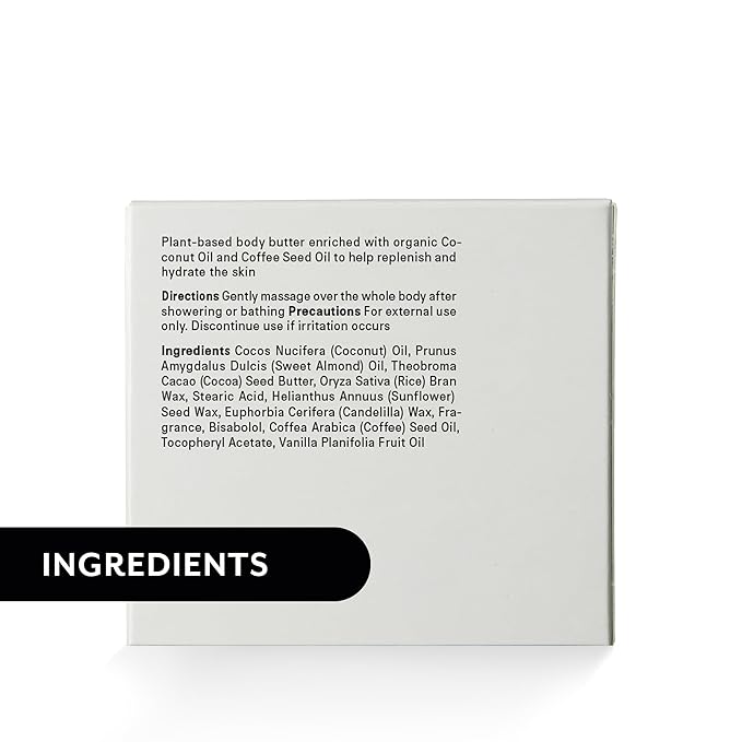 THE ACT Solid Coconut Body Butter – Organic Vegan Moisturizer with Shea & Almond Oils – Melts in Hands – Massage Balm for Dry Skin – Natural Skincare for Women & Men – 6 oz with Spatula-FemmiqueWomen