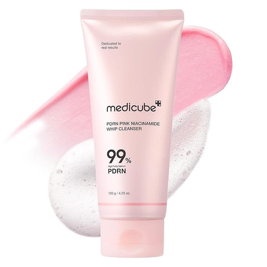 medicube PDRN Marshmallow Whip Cleanser | Face Wash, Cleansing Foam for Pore Care & Uneven Skin Tone | Gentle Daily Deep Cleansing | Hydrating and Nourishing Facial Cleanser | Korean Skincare-FemmiqueWomen