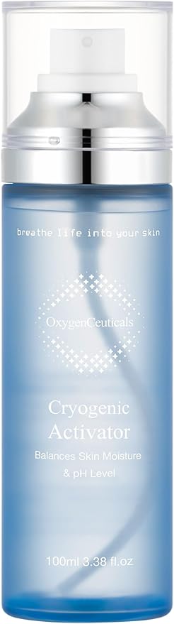 Cryogenic Activator (100ml / 3.38oz) – Facial Mist Toner for Hydrating, Soothing, and Cooling, Naturally Derived Deep Sea Water with Pure Oxygen, Suitable for All Skin Types-FemmiqueWomen