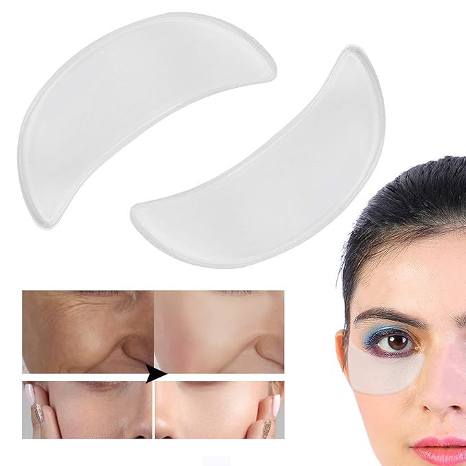 2Pcs Anti‑Wrinkle Face Eye Patch, Reusable Silicone Eye Pad Sticker for Face Caring-FemmiqueWomen