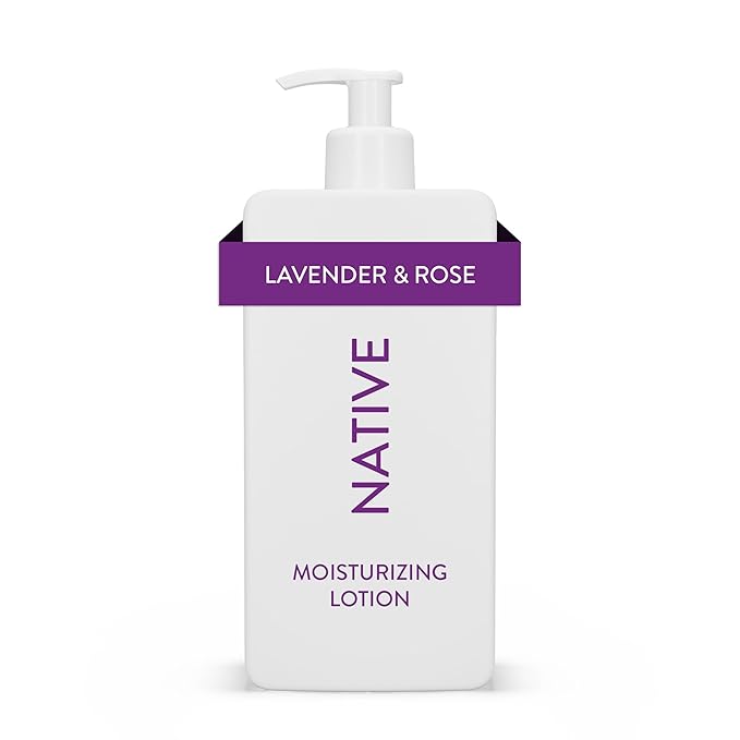 Native Body Lotion Contains Naturally Derived Plant-Based Moisturizers for Women and Men | Restores Dry Skin, Lavender & Rose, 16.5 fl oz-FemmiqueWomen