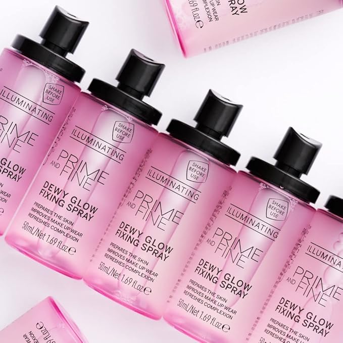 Catrice | Prime & Fine Illuminating Dewy Glow Spray | Transparent and Fast Drying Fixing Spray| Paraben Free & Vegan | Cruelty Free (Pack of 1)-FemmiqueWomen