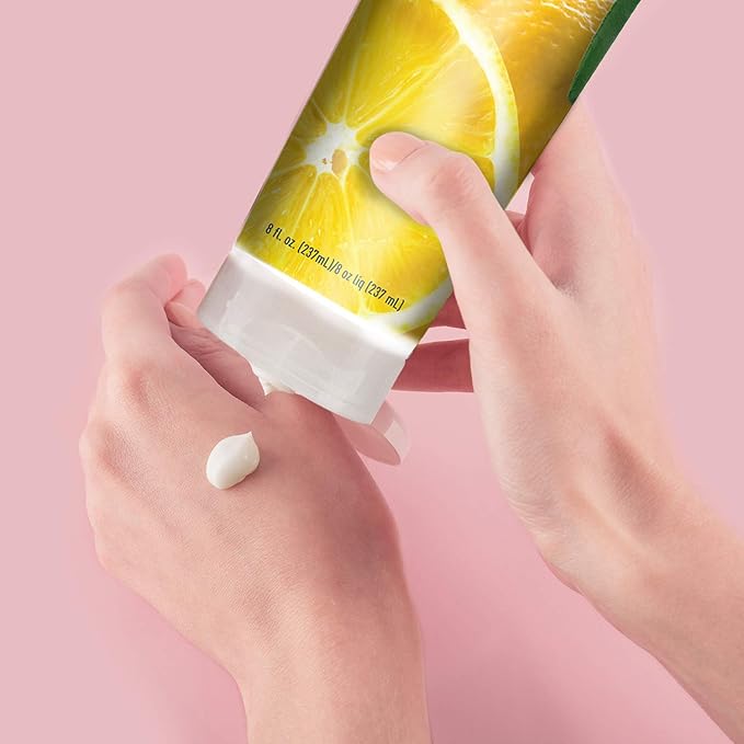 Desert Essence Italian Lemon Hand & Body Lotion - 8 Fl Ounce - Energizing - Shea Butter - Coconut & Jojoba Oil - Hydrate & Soften Skin - Refreshing - Aloe Vera-FemmiqueWomen