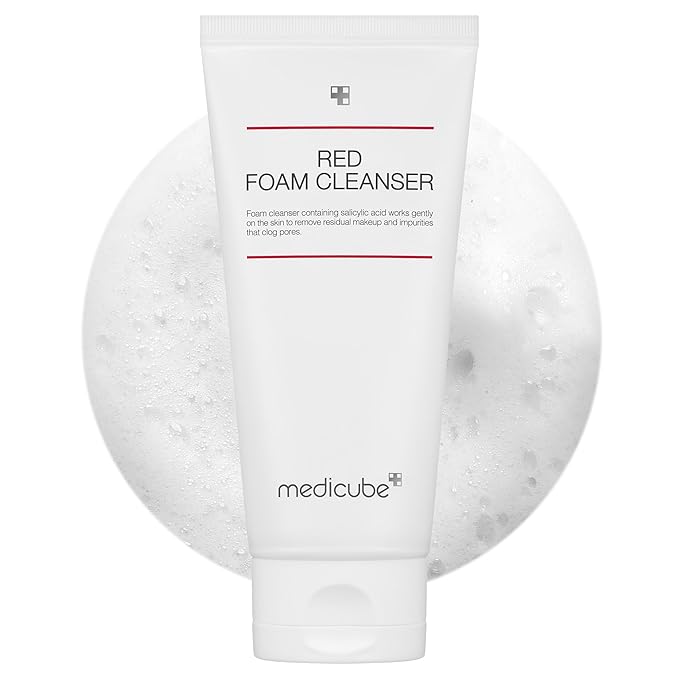 medicube Red Foam Cleanser - Deeply cleanses, remove impurities, control sebum, | Korean Skincare-FemmiqueWomen