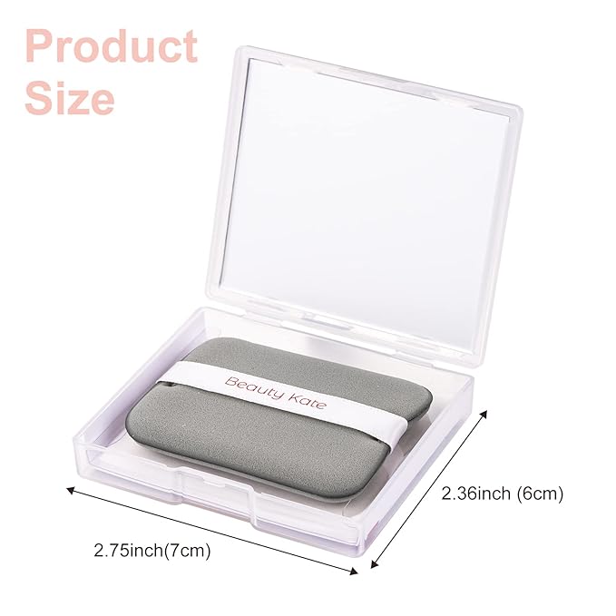 2 Pack Matter Blotting Paper for Oily Skin Total 100 Sheets with Mirror Case and Makeup Puff - Easy Dispensing Oil Blotting Sheets for Face,Makeup Friendly Oil Absorbing Sheets-FemmiqueWomen