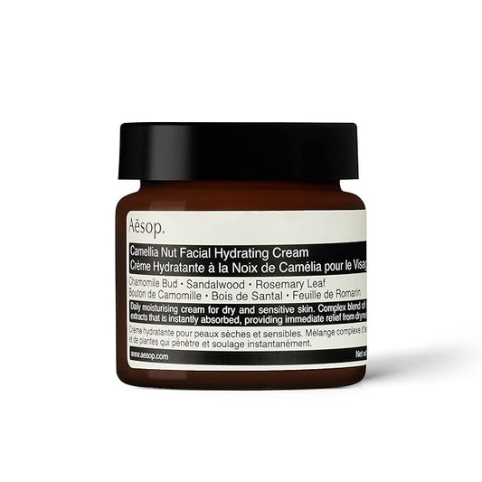 Aesop Camellia Nut Facial Hydrating Cream | Daily Moisturizer For Dry And Sensitive Skin | Provides Immediate Relief From Dryness | Blend Of Nut And Plant Extracts | 2.1 oz / 60mL-FemmiqueWomen