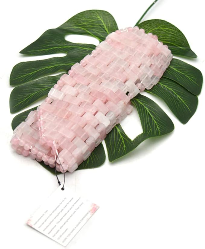 Jade Ice Sleeping Mask, Jade Mask for Relieving Face & Eye Puffiness Migraine, Anti Wrinkle Mask Therapy, Yoga Meditation Tools (Rose Quartz)-FemmiqueWomen