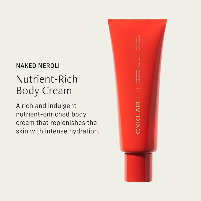 Nutrient Rich Body Cream. Naked Neroli Nourishing Moisturizer with Niacinamide and Banana Flower Extract. Deep Hydration, Thick Body Lotion, Dry Skin Cream for Women and Men, 8 Fl Oz-FemmiqueWomen