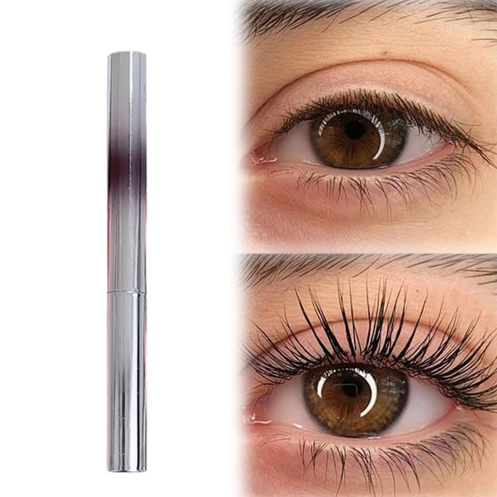 Iron Wand Mascara, 2025 New Metal Wand Mascara Volume and Length Waterproof, Long-Lasting 3D Curling Eyelash Lash Extensions Iron Mascaras (Black)-FemmiqueWomen