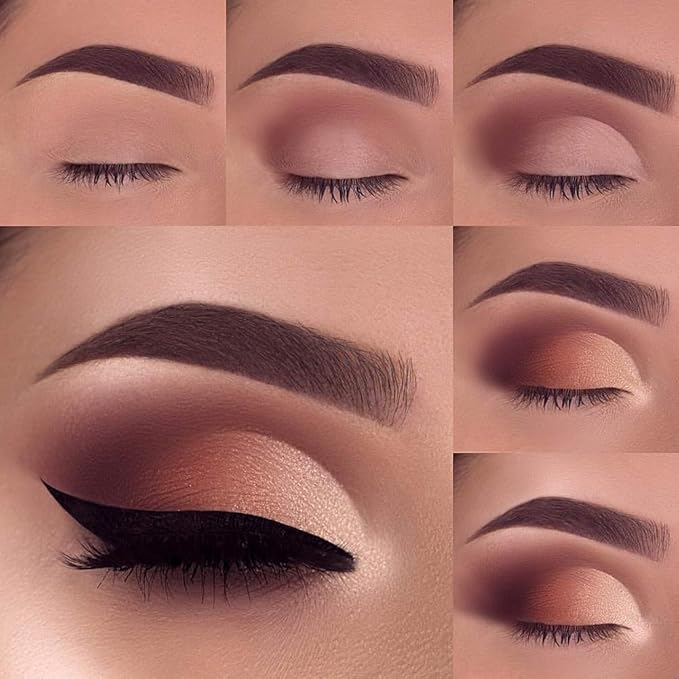 Professional Shader Eyeshadow Brush, EIGSHOW Flat Tapered Blending Brush with Dense Soft Bristles for Eye Shadow Application, for Cream Powder (E801)-FemmiqueWomen