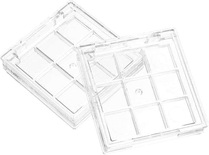 2pcs Empty Lipstick Palette Clear Lipstick Case Mini Highlighters Cross Body Bag Portable Makeup Organizer Storage Cases Sample Eye Shadow Plastic Empty Bracket Travel-FemmiqueWomen