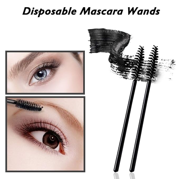 2 Styles Professional Makeup Palette with Spatula and 150 PCS Makeup Brush Kit, SourceTon Cosmetic Palette (5.9”x 3.9”) & Makeup Applicators (Mascara Wands, Lipstick Applicators, Fine Eyeliner Brush)-FemmiqueWomen