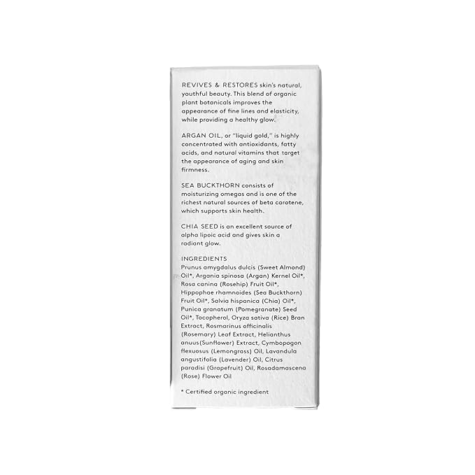 Naked & Thriving Rejuvenate Restorative Face Oil | Organic, Vegan, & Naturally-Derived Skin Care | Reduce the Look of Wrinkles and Moisturize Skin (1.18 oz/35 mL)-FemmiqueWomen