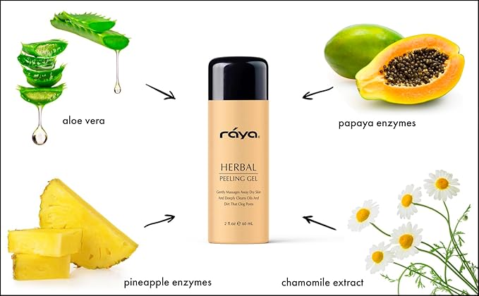 RAYA Herbal Facial Peeling Gel (110) | Gentle and Soft Exfoliator for Oily Skin | Helps Minimize Pores and Brighten Complexion-FemmiqueWomen