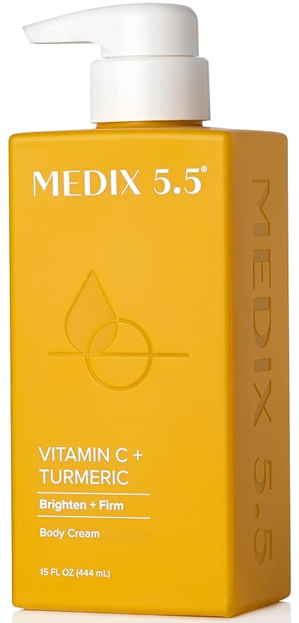 MEDIX 5.5 Vitamin C Cream Face Lotion & Body Lotion Moisturizer | Anti Aging Skin Care Firming & Brightening Cream Diminishes The Look Of Uneven Skin Tone, Age Spots, & Sun Damaged Dry Skin, 15 Fl Oz-FemmiqueWomen
