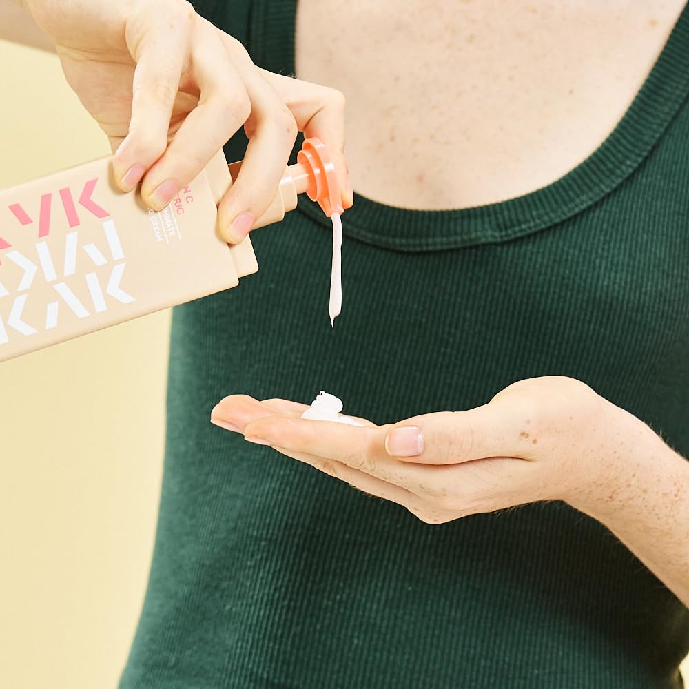 IYKYK By Makari Vitamin C + Turmeric Body Toning Cream, Lightweight Firming Body Lotion for Women, Reduces Appearance of Dark Spots for Radiant Skin, Vegan Moisturizer, No Fragrance, Paraben & Sulfate-FemmiqueWomen