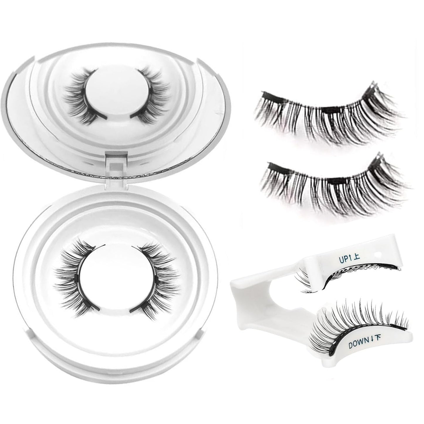 Ealra Craft Magnetic Eyelashes with Applicator,Lumentes Magnetic Eyelashes,3D Soft Flex,Reusable No Glue Needed Soft Lashes for Wmen with All-Day Wear(Natural#04)-FemmiqueWomen