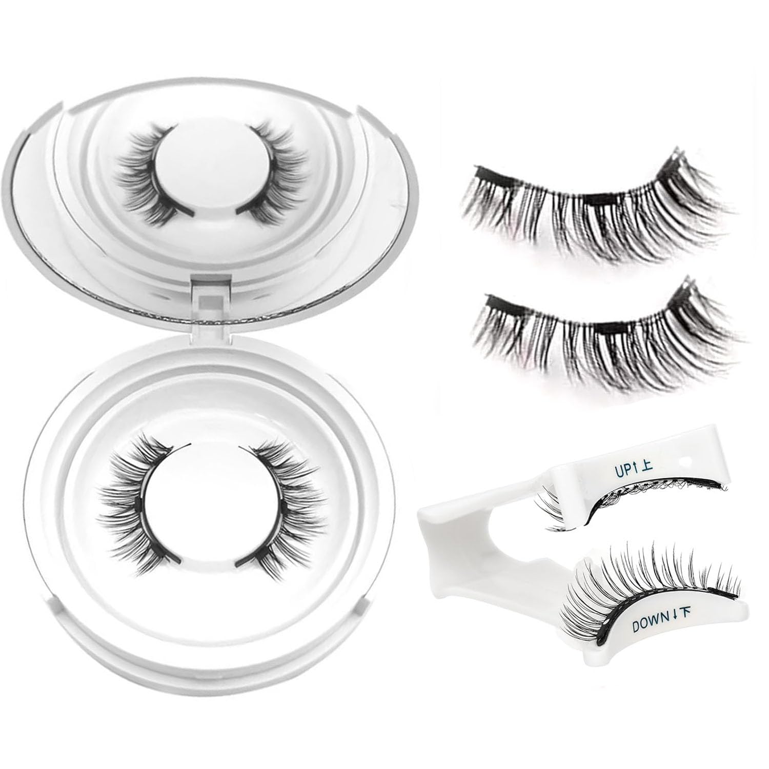 Ealra Craft Magnetic Eyelashes with Applicator,Lumentes Magnetic Eyelashes,3D Soft Flex,Reusable No Glue Needed Soft Lashes for Wmen with All-Day Wear(Natural#04)-FemmiqueWomen