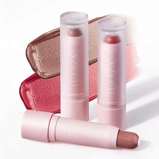 2PCS Tinted Lip Balm Chapstick with Color, Natural Semi - Gloss Finish, Hydrating/Coloring 2 in 1 Moisturizer Lip Stick for Girls & Women #04＋#05-FemmiqueWomen