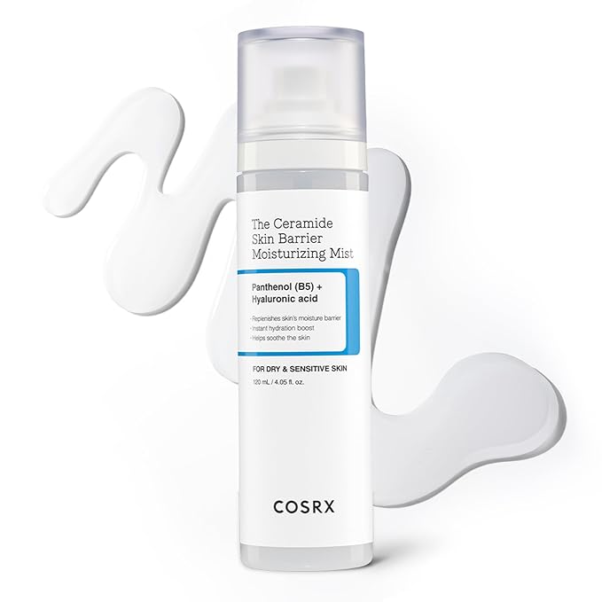 COSRX Barrier Cream Face Mist - Milky Toner with Ceramide & Hyaluronic Acid, Hydrating and Soothing Facial Spray for All Skin Types, 4.06 fl.oz, Korean Skin Care-FemmiqueWomen