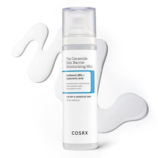COSRX Barrier Cream Face Mist - Milky Toner with Ceramide & Hyaluronic Acid, Hydrating and Soothing Facial Spray for All Skin Types, 4.06 fl.oz, Korean Skin Care-FemmiqueWomen