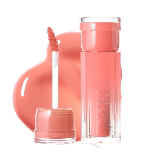 2aN Glaze Bouncing Tint – Lightweight, Moisturizing Lip Tint with High-Shine Finish, Smooth, Light Plumping, Comfortable Wear, Korean Makeup (Nudy Coco, 0.16 oz)-FemmiqueWomen