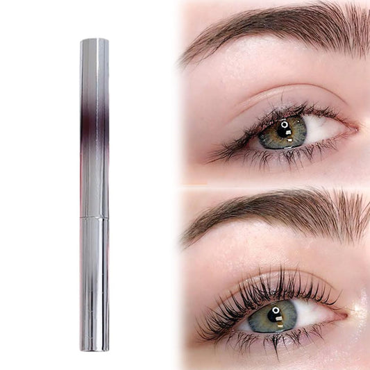 Iron Wand Mascara, 2025 New Metal Wand Mascara Volume and Length Waterproof, Long-Lasting 3D Curling Eyelash Lash Extensions Iron Mascaras (Brown)-FemmiqueWomen
