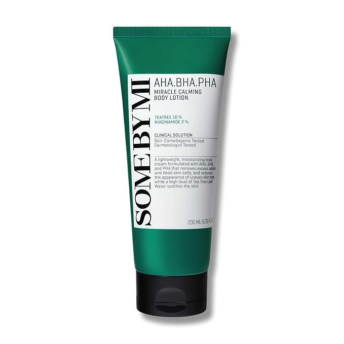 SOME BY MI AHA BHA PHA Miracle Calming Body Lotion – 6.76oz, 200ml – Korean Exfoliating Salicylic Acid Body Moisturizer for Dry Skin – Daily Hydration & Soothing Care with Centella – Korean Skin Care-FemmiqueWomen