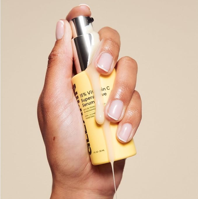 Gleamin Superactive Vitamin C Serum for Face with 15% Vitamin C, Niacinamide, Bakuchiol & Hyaluronic Acid – Skin Brightening Facial Serum for Women & Men – Dark Spot Remover & Radiant Glow – 1 fl oz-FemmiqueWomen
