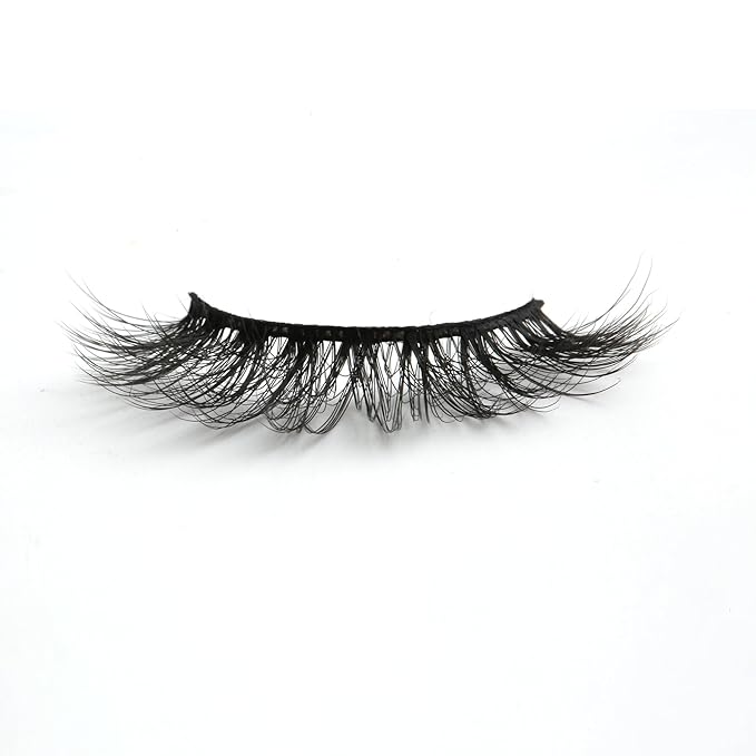 SUNWELL False Eyelashes 16mm Mink Lashes Faux Mink Lashes 8D Fluffy Strip Eye Lashes Wispy Soft Luxury Volume Fake Eyelashes 10 Pairs Pack-FemmiqueWomen