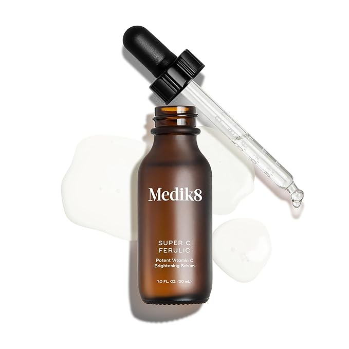 Medik8 Super C Ferulic - 30 Percent Ethylated L-Ascorbic Acid Vitamin C Serum - Face Serum with Vitamin E and Ferulic Acid - Gluten Free - 1.0 oz-FemmiqueWomen