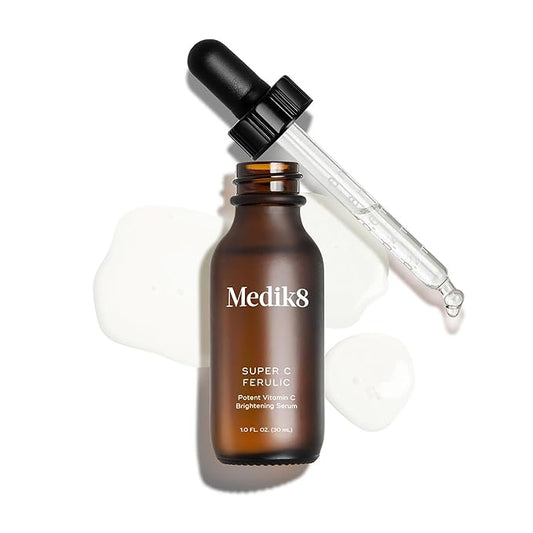 Medik8 Super C Ferulic - 30 Percent Ethylated L-Ascorbic Acid Vitamin C Serum - Face Serum with Vitamin E and Ferulic Acid - Gluten Free - 1.0 oz-FemmiqueWomen