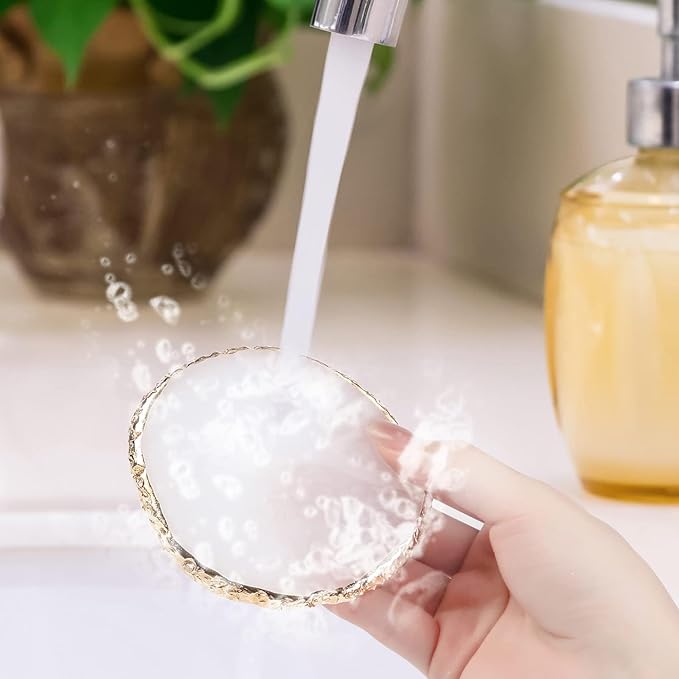 2Pack Resin Nail Art Palette,Nail Art Color Mixing Palette,Nail Art Painting Gel Palette Manicure Tool, Cosmetic Artist Mixing Palette(Pink & White)-FemmiqueWomen