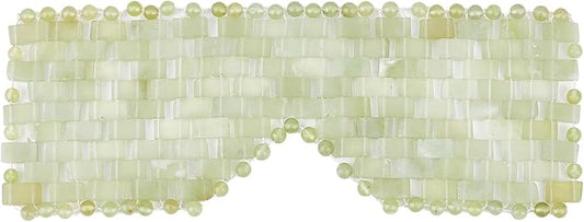 Jade Eye Mask, Eye Mask for Relaxation, Reusable Jade Eye Mask Hot or Cold Using Jade Mask Eyes Sleeping Mask for Alleviate Puffiness Face Massage Relax Eyes Meditation Beauty-FemmiqueWomen