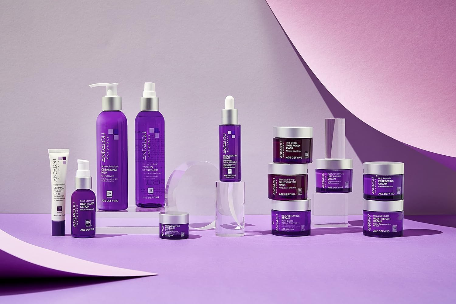 Andalou Naturals Goji Peptide Perfecting Cream - Age Defying Face Moisturizer with Resveratrol, CoQ10 - Supports Skin Collagen and Elastin, Improves Appearance of Wrinkles & Signs of Aging - 1.7 fl oz-FemmiqueWomen