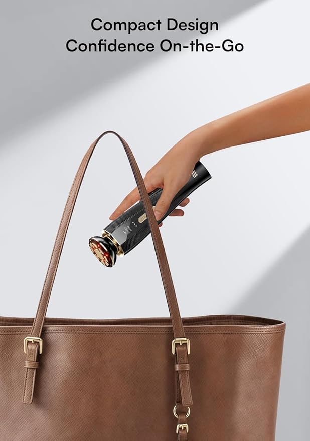 INIA Micro-Current Facial Device, 3-in-1 Facial Massager Red Light Therapy for Face and Neck True Beauty Glow Device Effective for Wrinkle and Puffiness-FemmiqueWomen