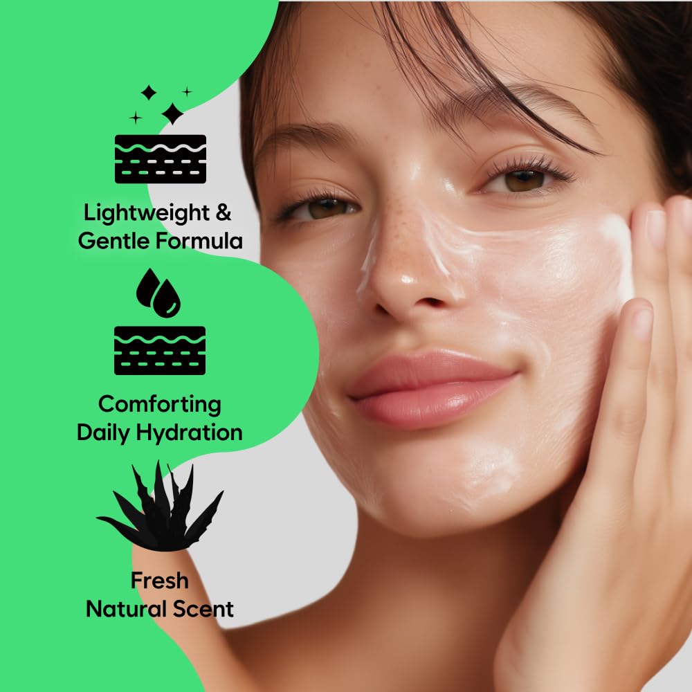 Aloe Fermentation Cleansing Milk, Hydrating Makeup Remover with Organic Aloe & Rice, Creamy Cleanser for Dry, Sensitive Skin, Supports Skin Barrier, Korean Skincare, 6.76 fl oz (200ml)-FemmiqueWomen