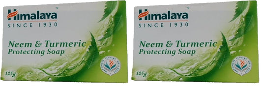 Himalaya Purifying Neem & Turmeric Cleansing Bar for Clean and Healthy Looking Skin, 4.41 Oz (125 gm) (Pack of 2)-FemmiqueWomen
