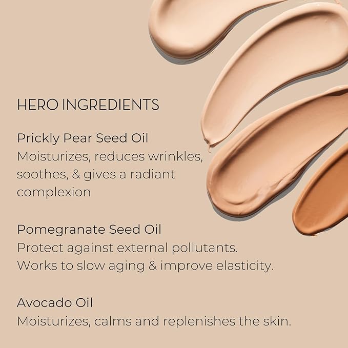 INIKA Organic BB Cream Foundation - Vegan Makeup with Hydrating Prickly Pear, Jojoba, and Pomegranate Seed Oil - Lightweight, Radiant BB Glow for Balanced Skin Tone, Porcelain, 1 fl oz-FemmiqueWomen