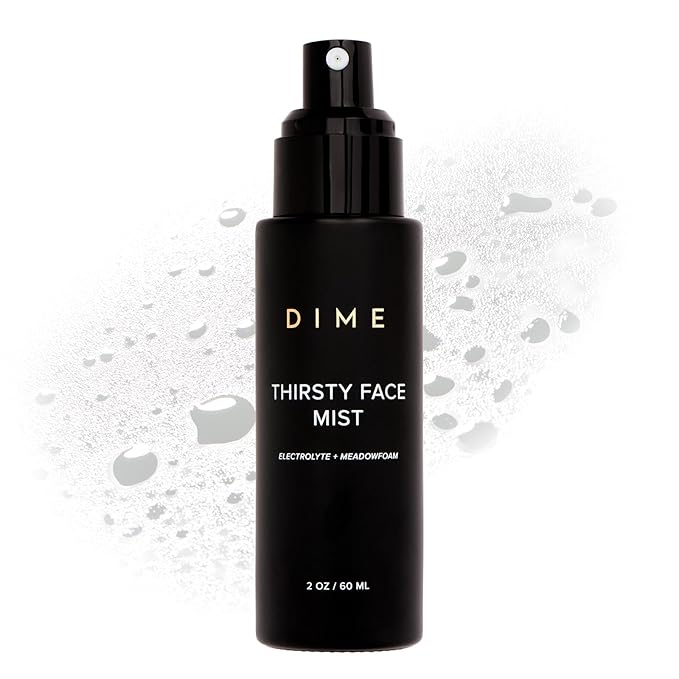 Dime Beauty Thirsty Face Mist with Electrolytes, Meadowfoam, and Sea Buckthorn, Hydrating Facial Spray, 2 oz / 60 ml-FemmiqueWomen