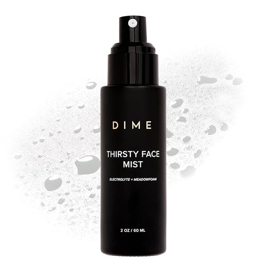 Dime Beauty Thirsty Face Mist with Electrolytes, Meadowfoam, and Sea Buckthorn, Hydrating Facial Spray, 2 oz / 60 ml-FemmiqueWomen