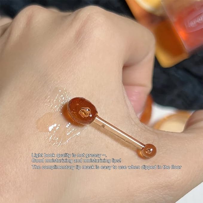 2PCS Bee Lip Balm Honey Pot,Honey Jam Lip Mask,Lip Exfoliating Bee Balm,Lip Exfoliating Bee Balm,Jelly Honey Pot Lip Mask,Hydrating & Prevention Dry and Cracked Lip Scrubs Exfoliator-FemmiqueWomen