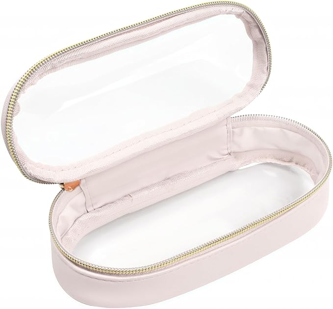 Clear Makeup Bag Small, TSA Approved Portable Toiletry Bag with Zipper Cosmetic Travel Bag Makeup Organizer Case Mini Makeup Pouch for Purse Car Organizer Bag for Women Men-FemmiqueWomen