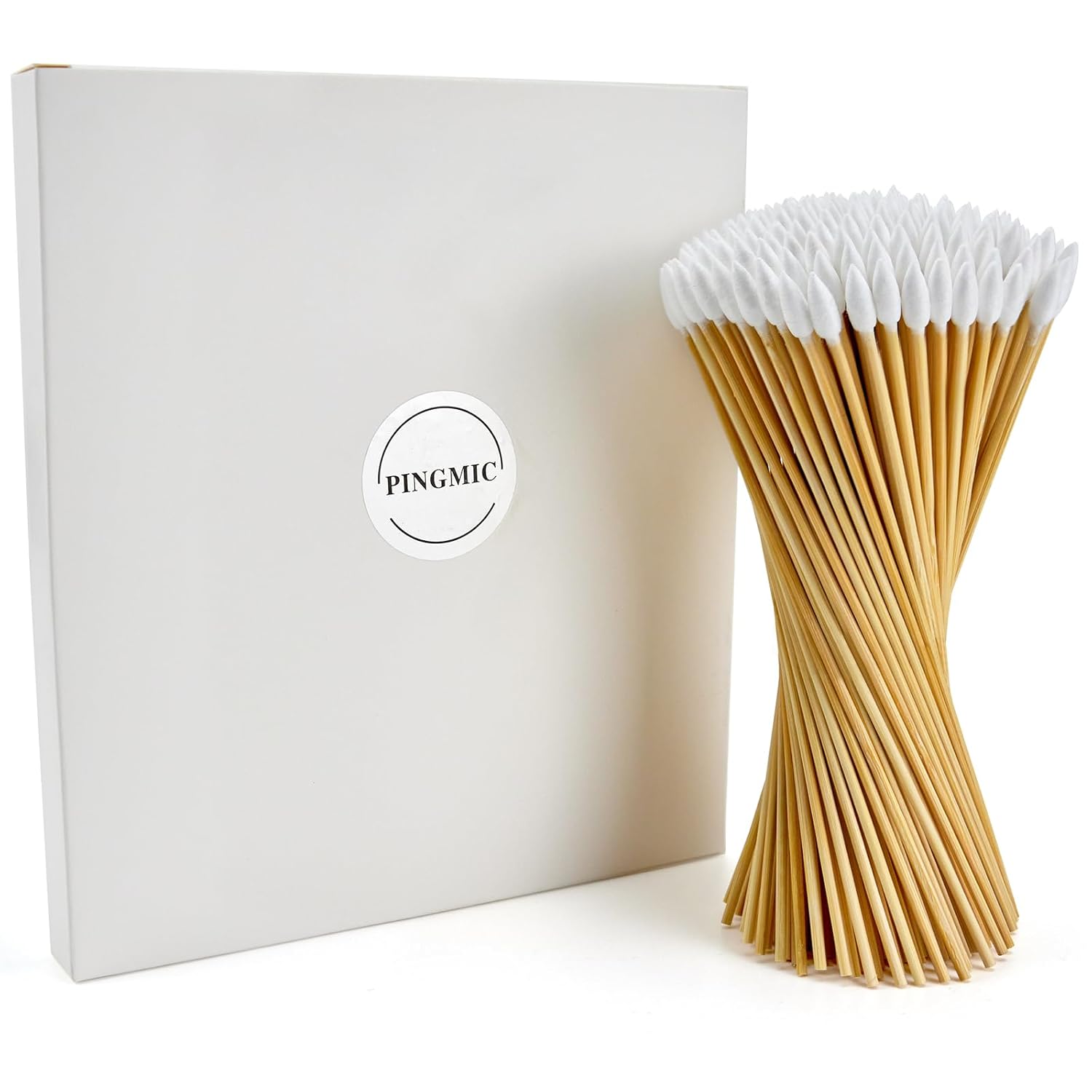 200 PCS 6-Inch Precision Gun Cleaning Swabs - Lint-Free Bamboo-Handle Cotton Swabs for Gun Cleaning, Makeup & Electronics-FemmiqueWomen