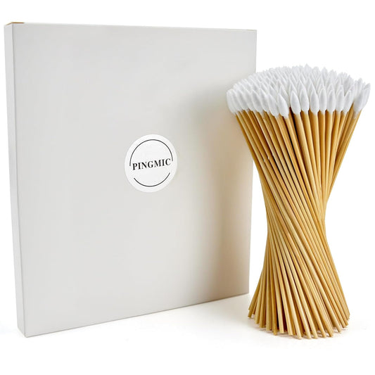 200 PCS 6-Inch Precision Gun Cleaning Swabs - Lint-Free Bamboo-Handle Cotton Swabs for Gun Cleaning, Makeup & Electronics-FemmiqueWomen